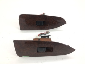 _b185401 トヨタ クレスタ スーパールーセントL GX100 パワーウィンドウ スイッチ リア リヤ 左右 ウッド調 木目 AW40 JZX100 JZX105