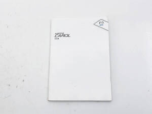 _b131578 マツダ キャロル XS HB25S 取扱説明書 2009年12月 99011-64LA0 HB35S
