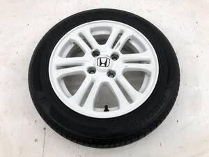 _b192382 ホンダ N-BOX カスタム JF1 純正 アルミホイール タイヤ (2) 14インチ 14×4.5J +40 PCD100 155/65R14 JF2