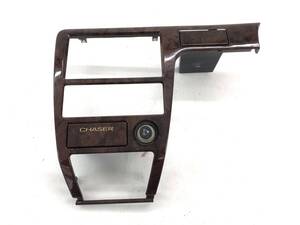_b193805 トヨタ チェイサー 2.0 アバンテ GX100 オーディオパネル センター インパネ トリム カバー 内装 ウッド調 木目 FS60 JZX100
