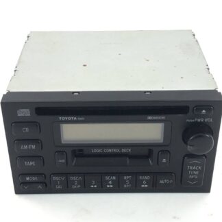 _b198521 トヨタ クレスタ 2.5エクシードG JZX100 純正 CD オーディオ デッキ カセット 86120-2A340 CQ-JS2651A JZX105 GX100 GX105