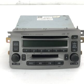 _b121696 ダイハツ ムーヴ ムーブ カスタム X L150S 純正 オーディオ デッキ CD MD ステー ブラケット付き 86180-B2150 122001-78500101