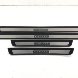 _b195051 トヨタ クレスタ 2.5 エクシード JZX100 スカッフ キッキング サイドシル トリム (1) プレート カバー 足元部 内装 左右 GX100