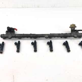 _b198521 トヨタ クレスタ 2.5エクシードG JZX100 インジェクター 4穴 デリバリーパイプ付き 23250-46080 1JZ-GE JZX105 GX100 GX105