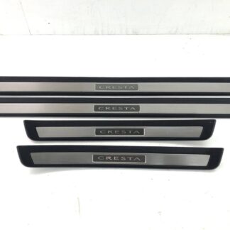 _b198521 トヨタ クレスタ 2.5エクシードG JZX100 スカッフ キッキング サイドシル トリム (1) プレート カバー 足元部 内装 左右 FY60 GX