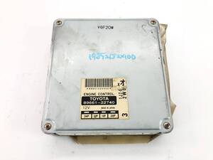_b198521 トヨタ クレスタ 2.5エクシードG JZX100 エンジンコンピューター メイン ECU 89661-22740 1JZ-GE JZX105 GX100 GX105 マークⅡ