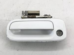 トヨタ クレスタ 2.5 エクシード JZX100 アウターハンドル フロント 左 F/LH 色替白 GX100 GX105 JZX105 マークⅡ チェイサー _b195051