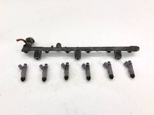 トヨタ マークⅡ 2.0 グランデ レガリア GX100 インジェクター 4穴 デリバリーパイプ付き 23250-70120 1G-FE JZX100 JZX105 GX105 _b195701